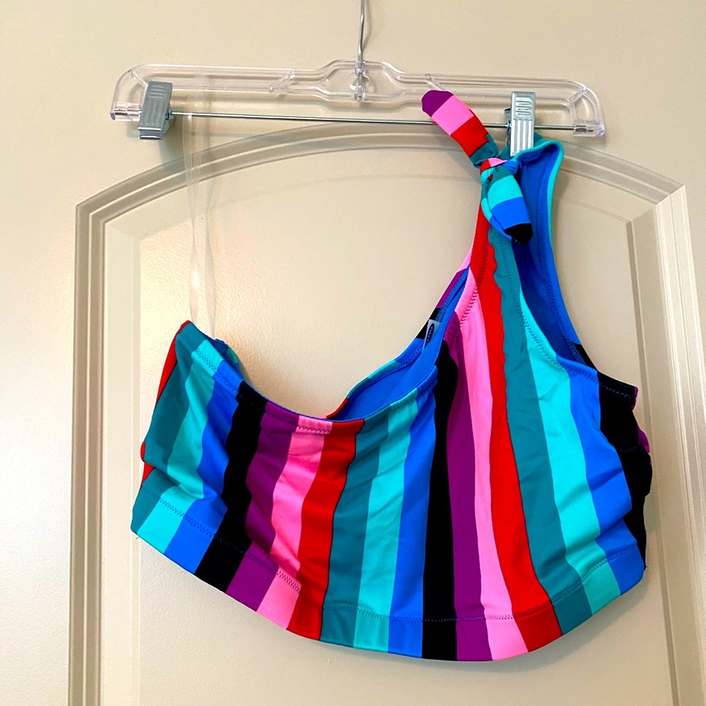 Old Navy One Shoulder Swim Top